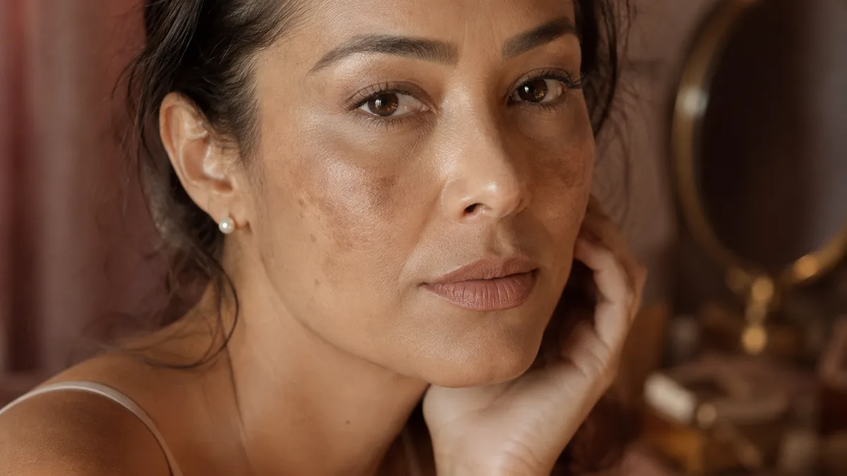 Melasma no rosto